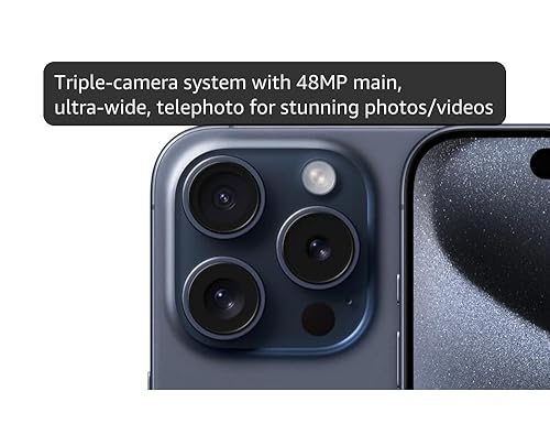 Amazon.com: Apple iPhone 15 Pro, 256GB, Blue Titanium - Unlocked