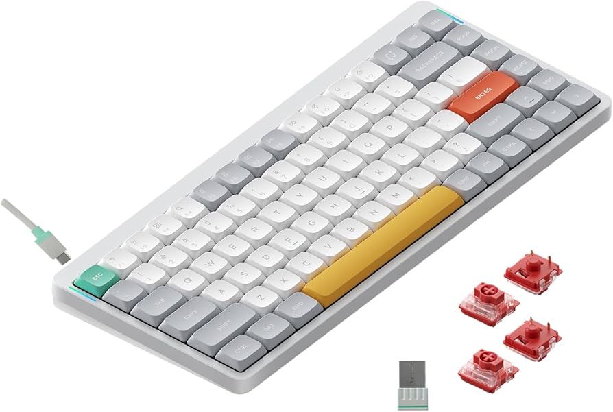 Amazon.com: nuphy Air75 V2 Portable 75% Mechanical Keyboard