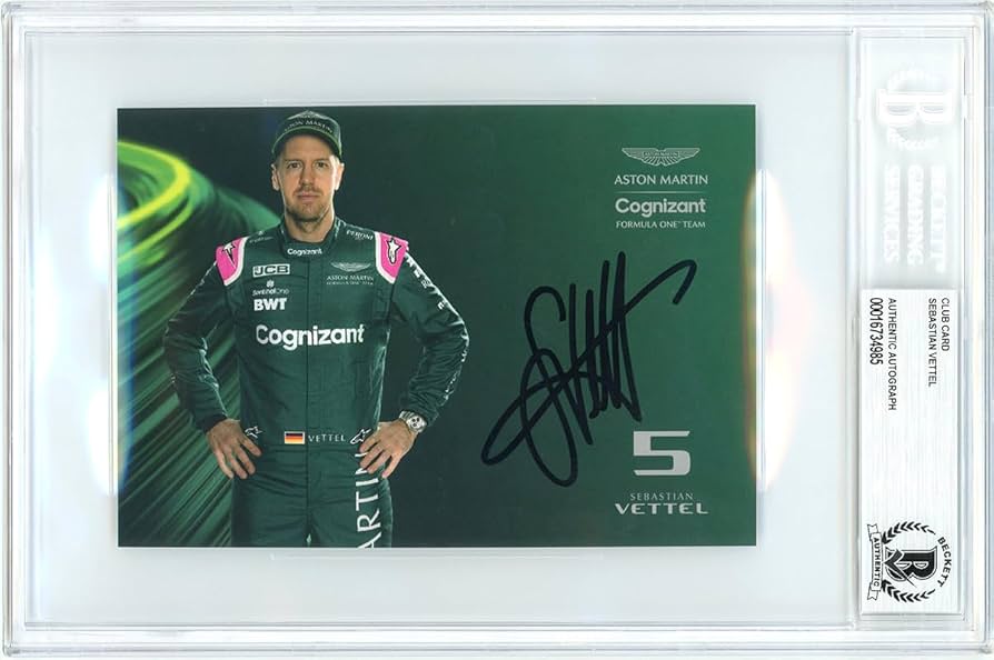 Amazon.co.jp: セバスチャン・ベッテル 直筆 サイン 入り 公式カード