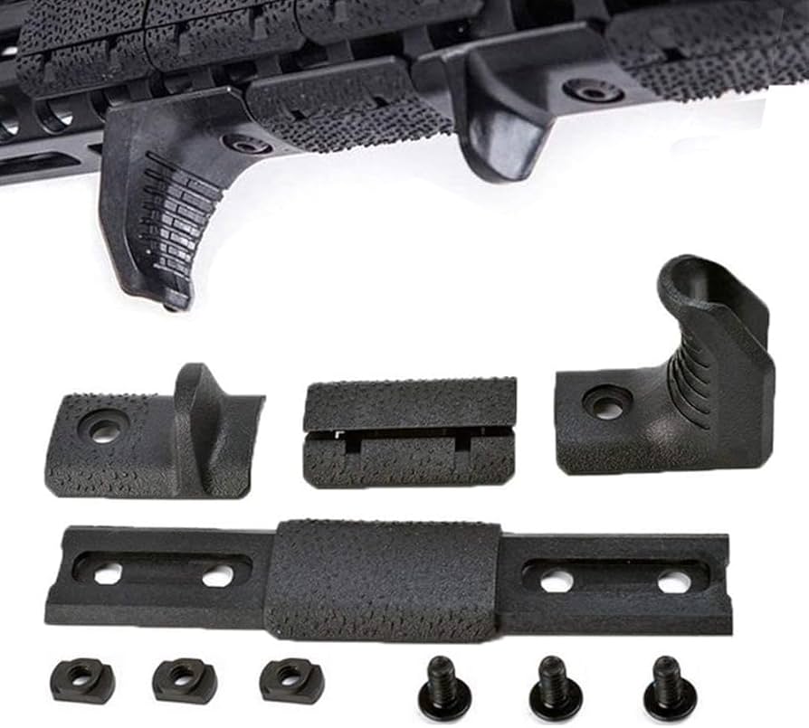 SBGJMY Tactical Mlok Keymod Hand Stop Kit 4 Pcs/Set Rail Cover