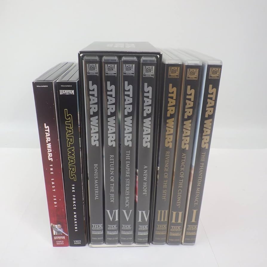 Amazon.co.jp: スターウォーズ DVDまとめて6点(9枚)セット/トリロジー
