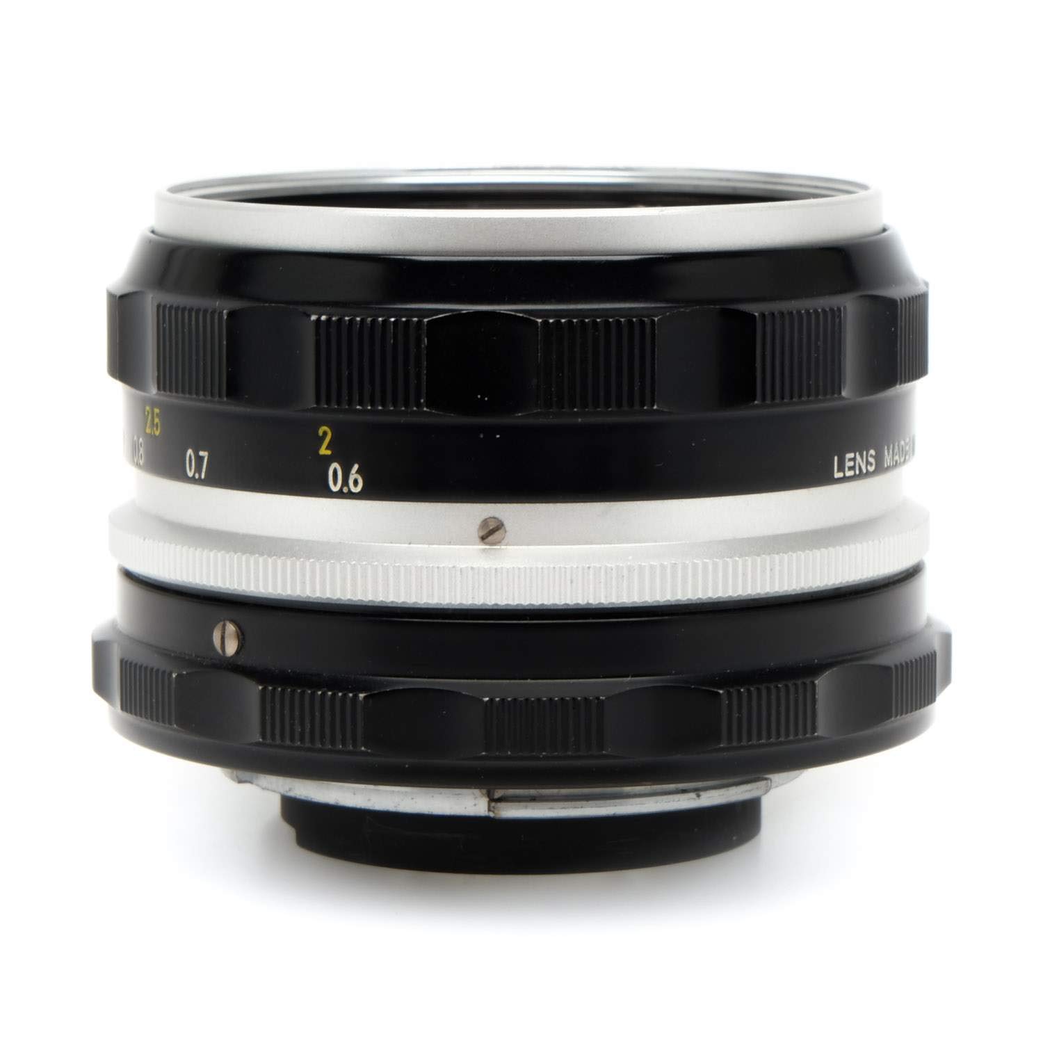 Nippon Kogaku Japan Nikon 50mm f/2.0 f2.0 Nikkor-H non-AI lens