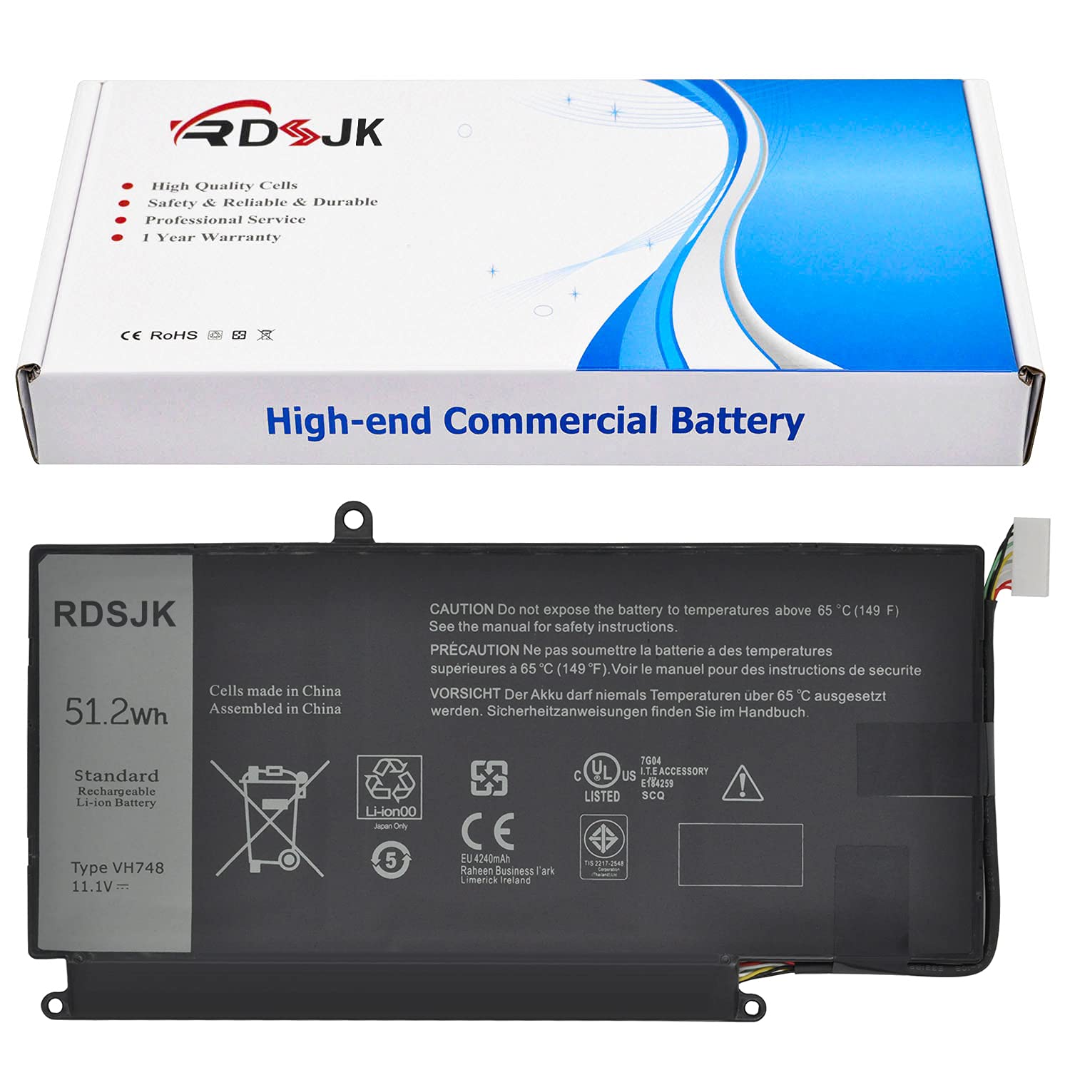 Amazon.com: RDSJ VH748 Laptop Battery for Dell Inspiron 14 5439