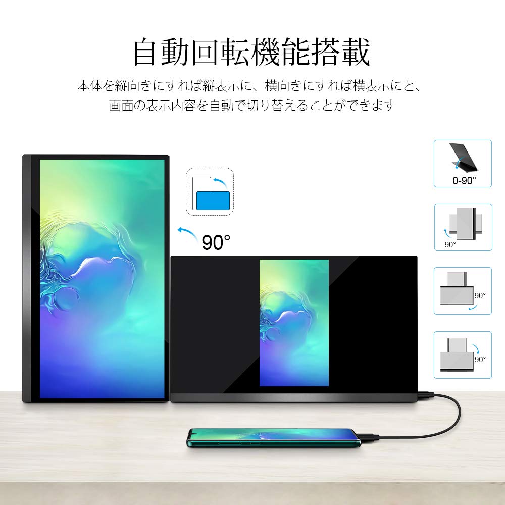 Amazon.co.jp: MISEDI 4K 15.6インチ モバイルモニター タッチパネル