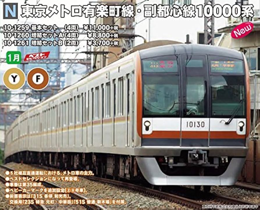 Amazon | KATO Nゲージ 東京メトロ有楽町線・副都心線10000系 増結B 2