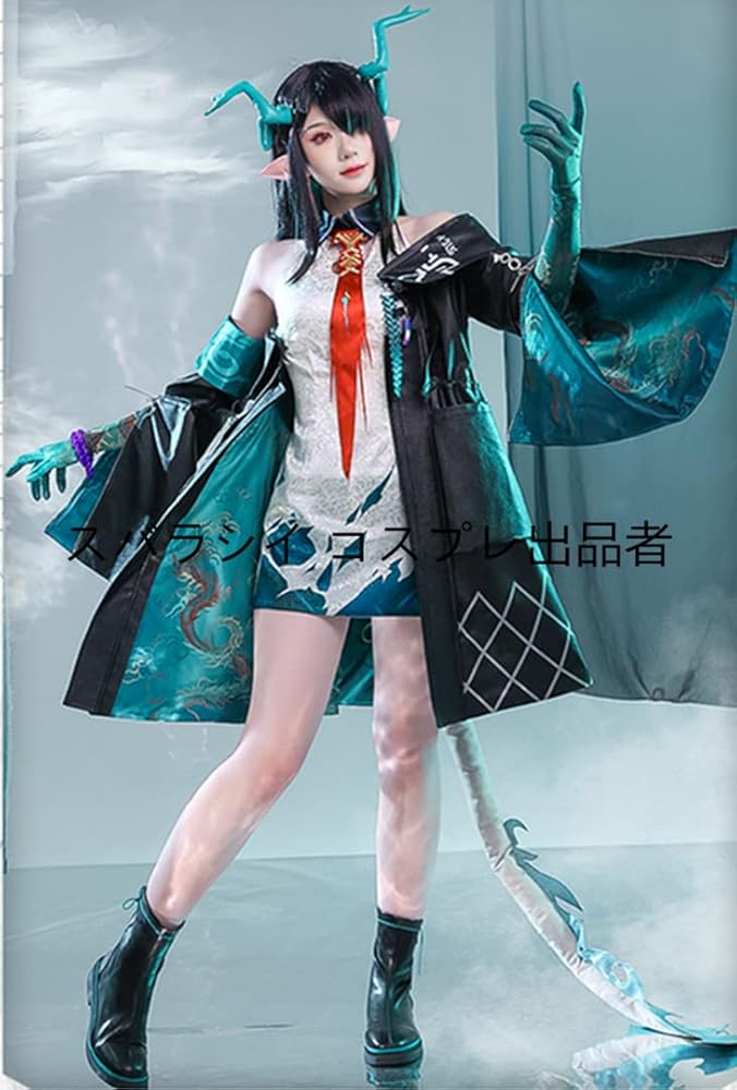 Amazon.co.jp: [subarashi] フルセット 衣装+ウィッグ +靴+耳+尾+角