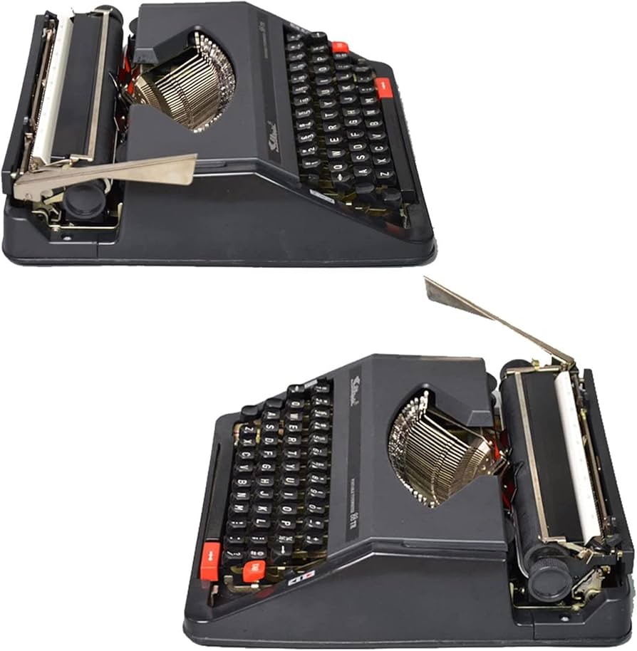Amazon.co.jp: 伝統的なポータブル手動タイプライターマシン、作家の