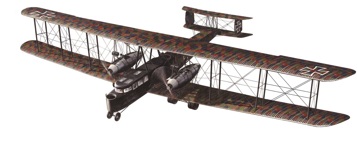 Amazon.com: Roden Zeppelin Staaken R. VI German Heavy Bomber