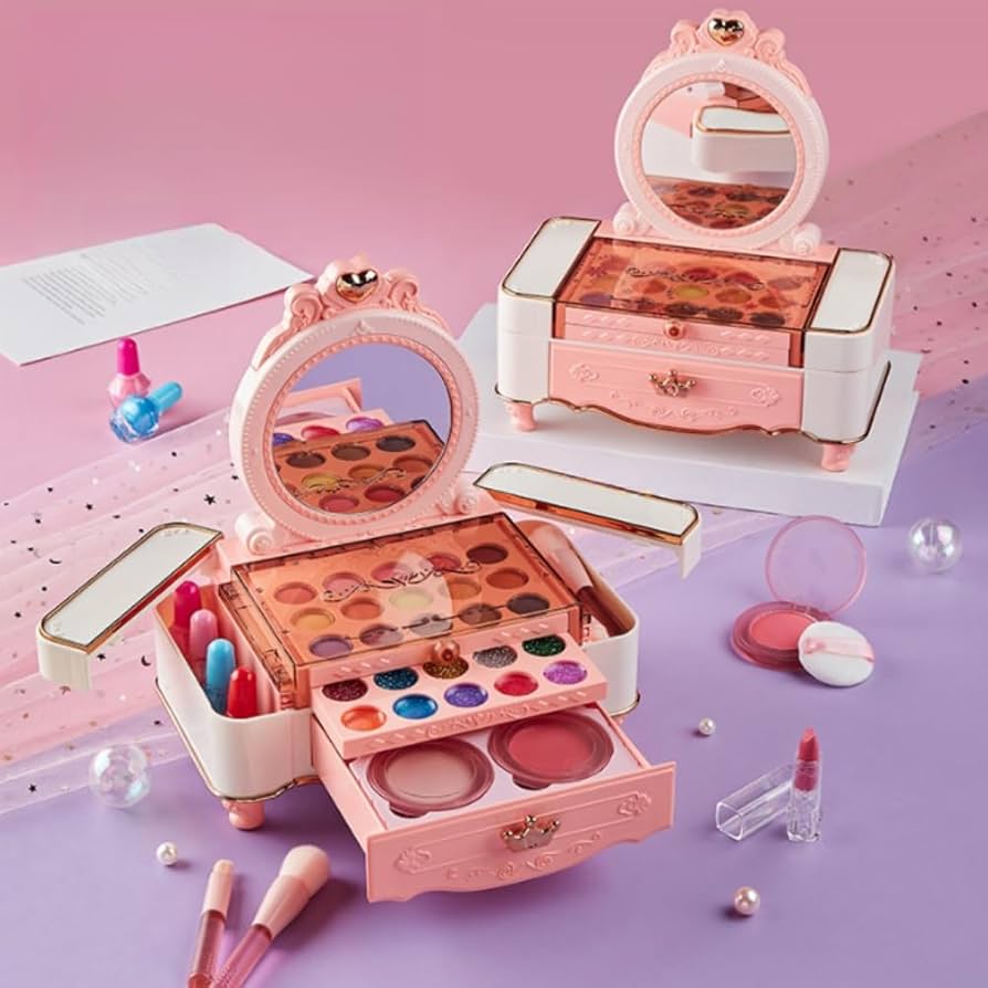 Amazon | fokeメイクスーツケース 子供メイクセット メイクおもちゃ