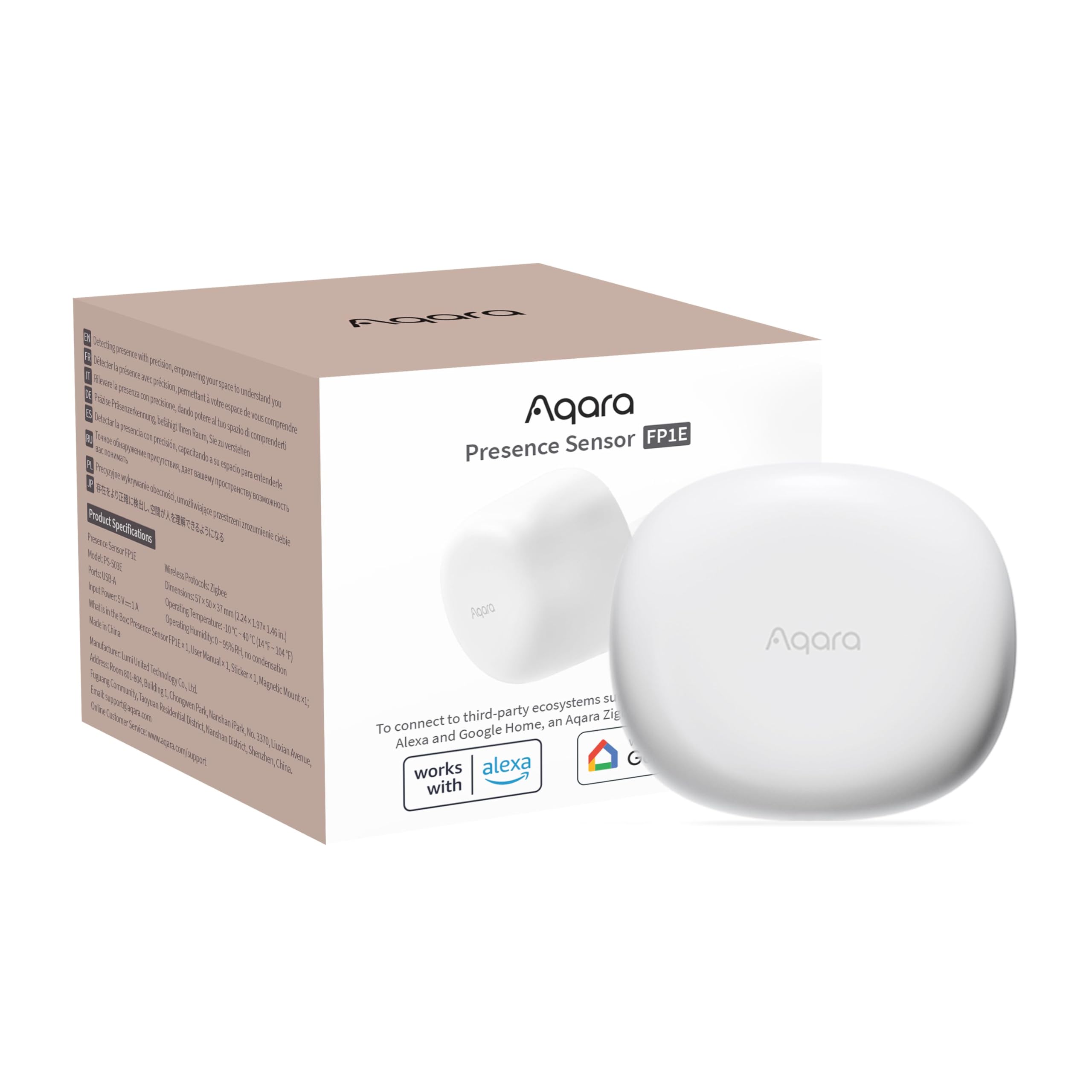 Amazon.com: Aqara Zigbee Presence Sensor FP1E, mmWave Radar Wired