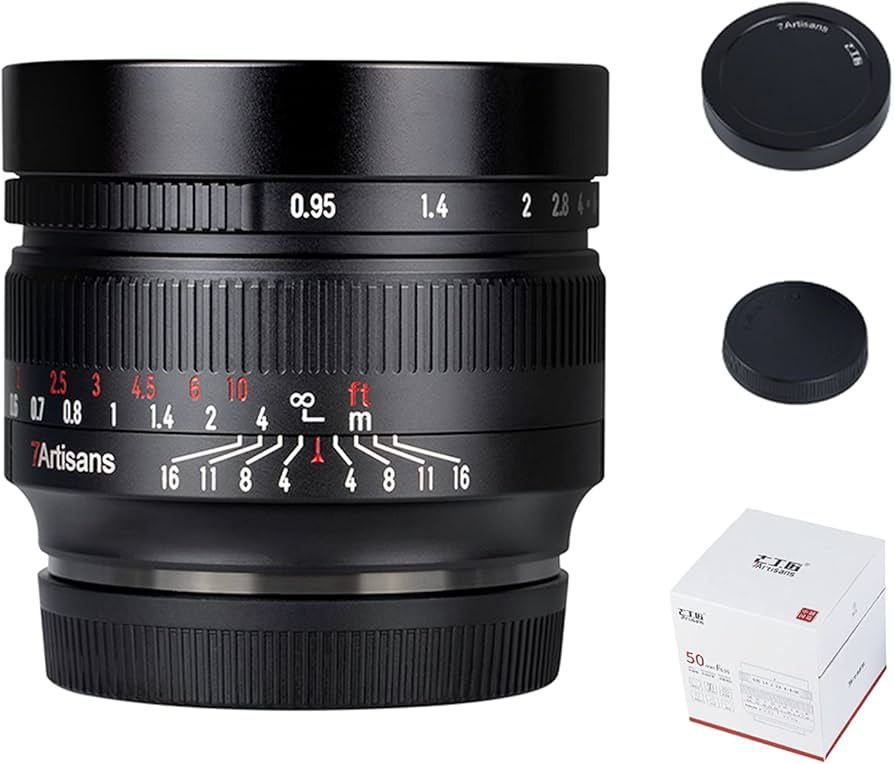 Amazon.com : 7artisans 50mm F0.95 APS-C Manual Fixed Camera Lens