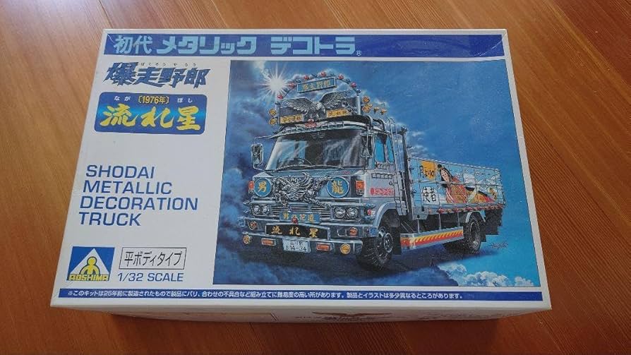 流れ星 初代デコトラ プラモデル アオシマの初代デコトラ「流れ星」を