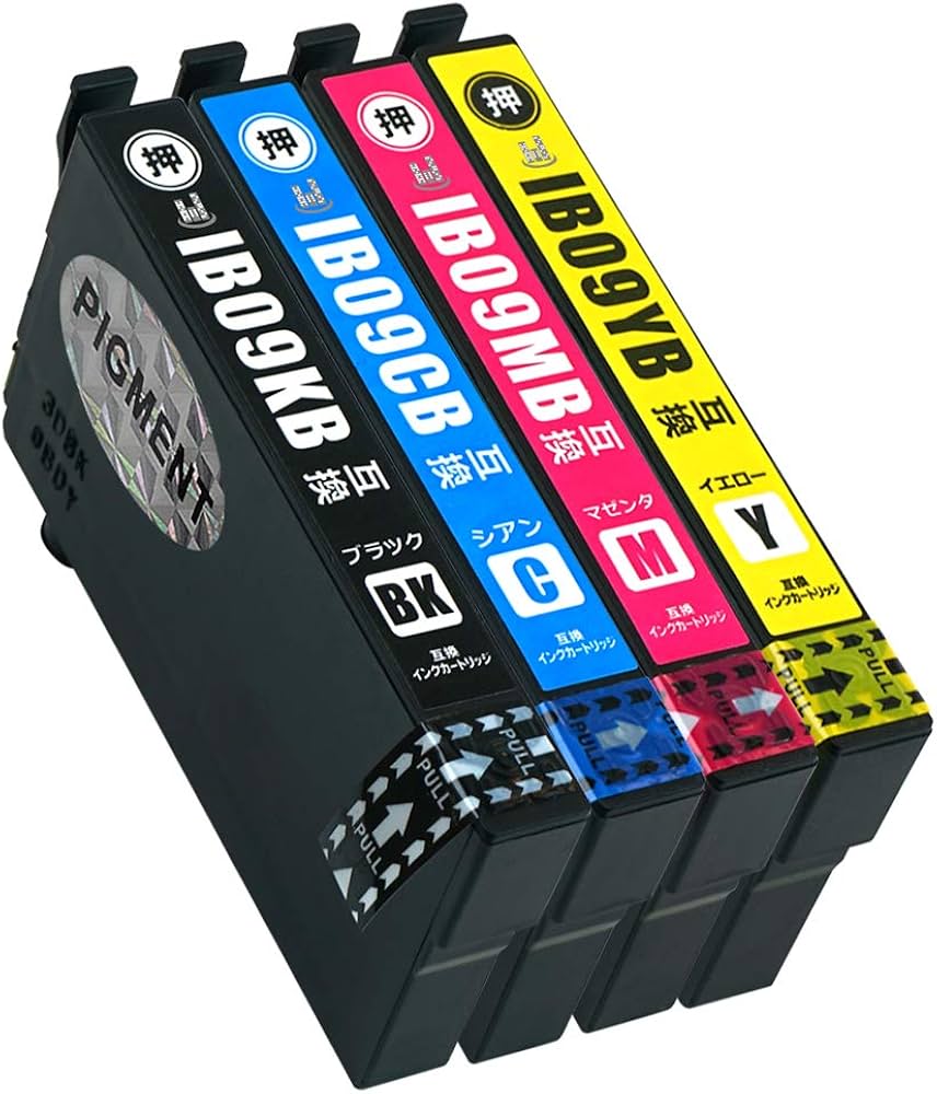 Amazon.co.jp: IB09CL4B 4色パック 大容量インク 顔料ブラック