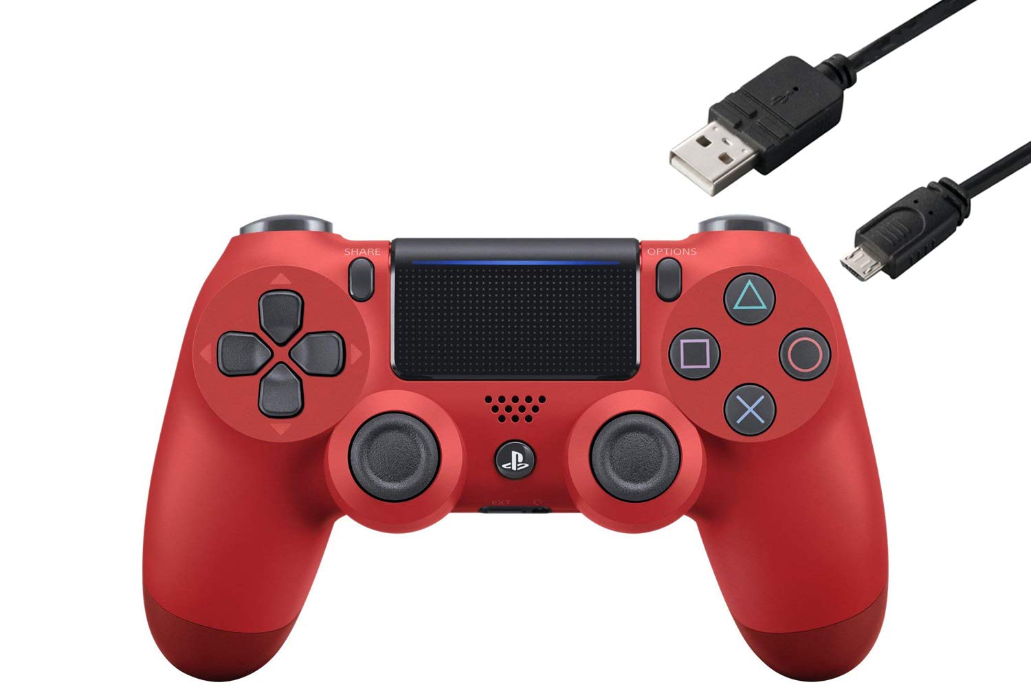 Amazon | 【純正品】ワイヤレスコントローラー (DUALSHOCK 4) マグマ