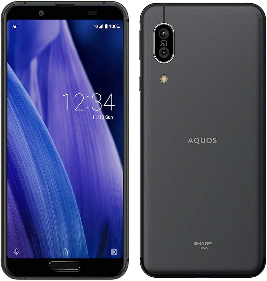 Amazon | AU AQUOS sense3 SHV45 ブラック 黒 白ロム | au(エーユー