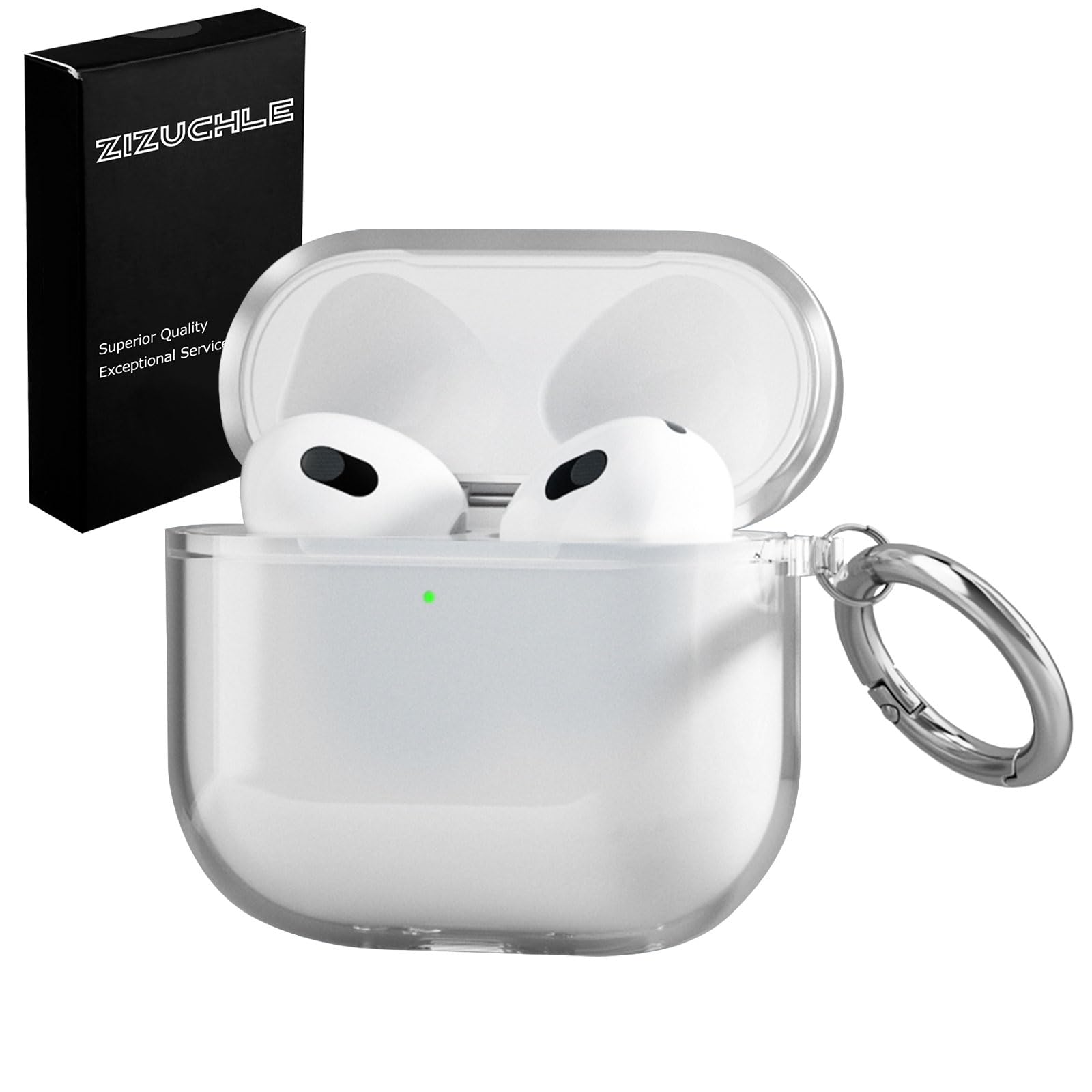 Amazon | ZIZUCHLE for Airpods 4 ケース クリア Airpods 第4世代