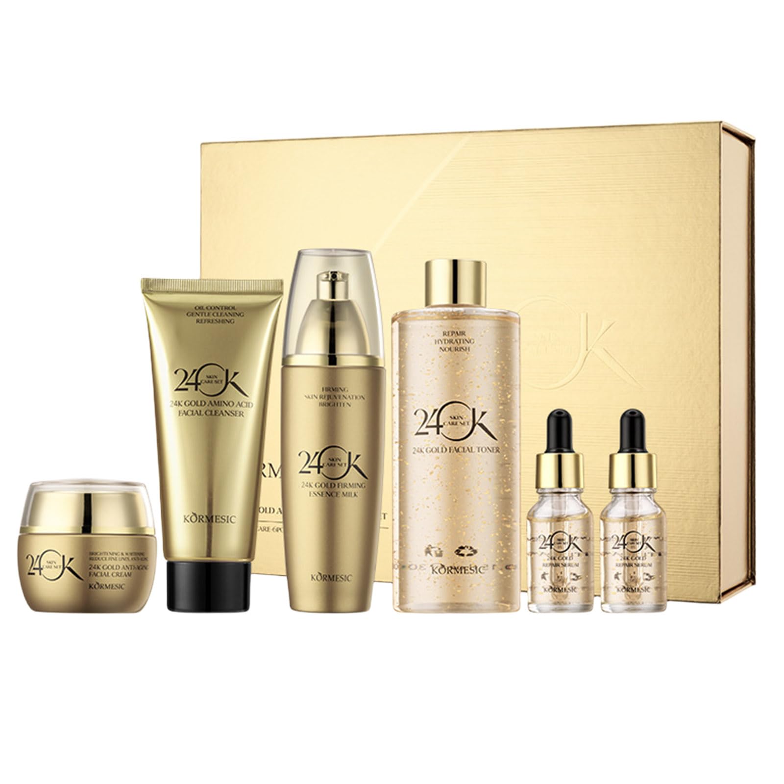 Amazon.com: 24K Gold Skin Care Set 6-Piece Collection 24K Skincare