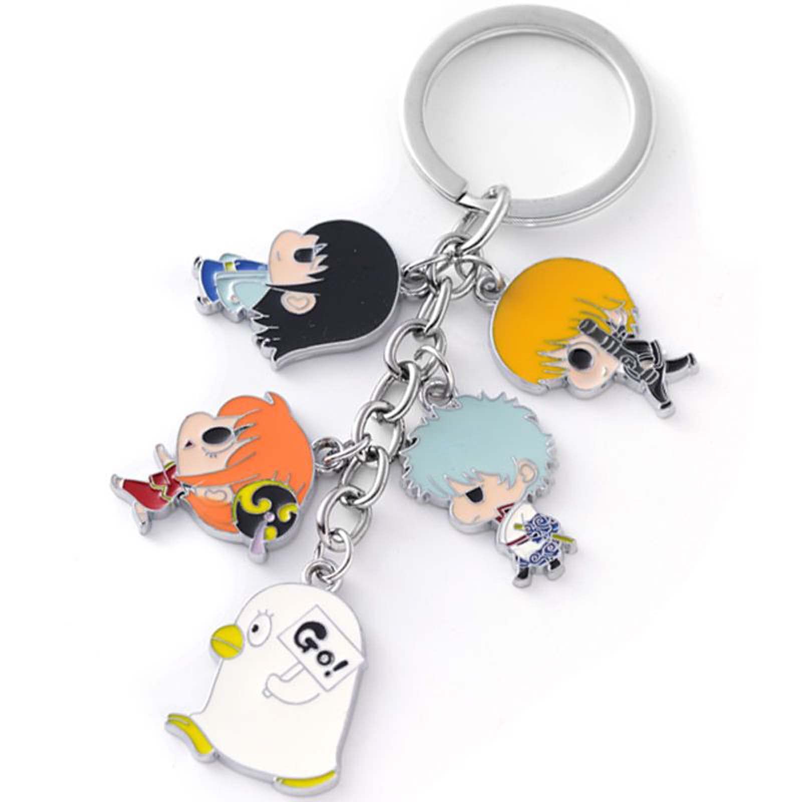 Amazon.co.jp: LAOMI 銀魂 キーホルダー 坂田銀時 神楽 土方十四郎