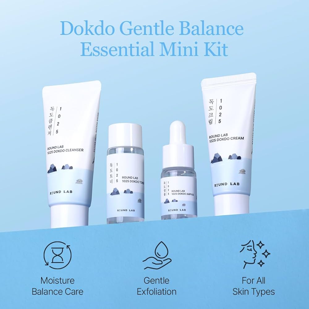 Amazon.com : ROUND LAB 1025 Dokdo Hydrating Mini Size Kit
