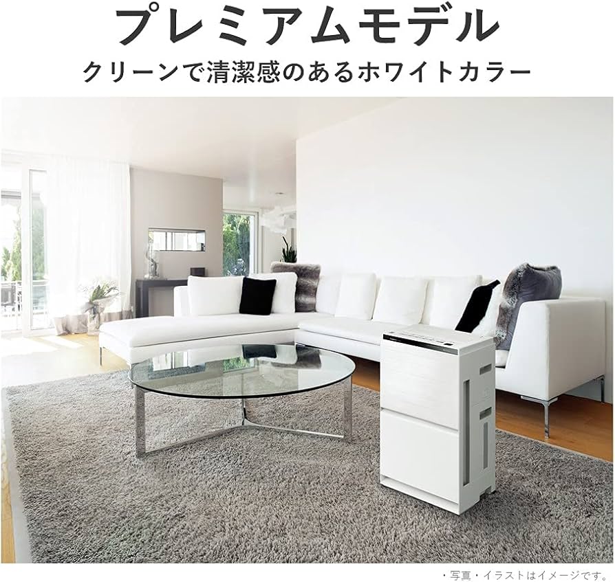 Amazon.co.jp: パナソニック 加湿 空気清浄機 ナノイーX 48兆 エコナビ