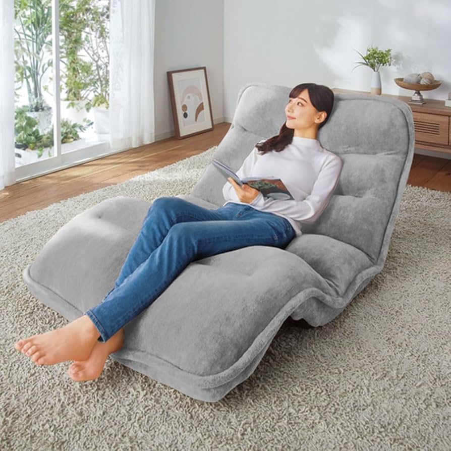 グレー リクライニングソファ 一人掛け座椅子 グレー リクライニング 1