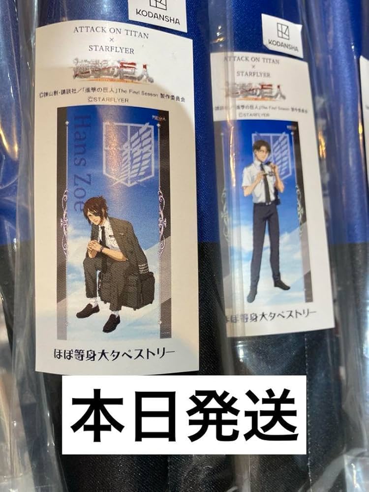 Amazon.co.jp: 進撃巨人 スターフライヤー ハンジ リヴァイ ほぼ等身大