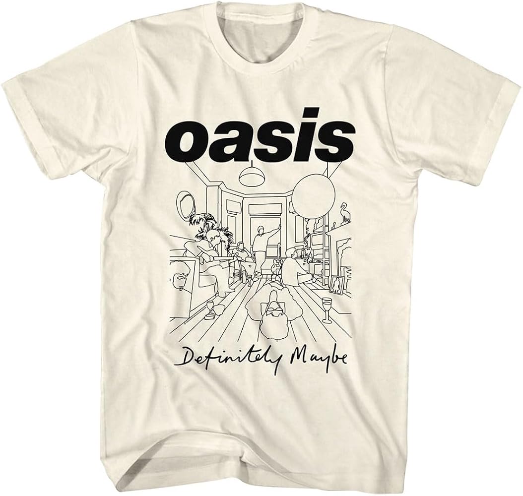 Amazon.com: Oasis Band T Shirt Definitely Maybe Adult Natural