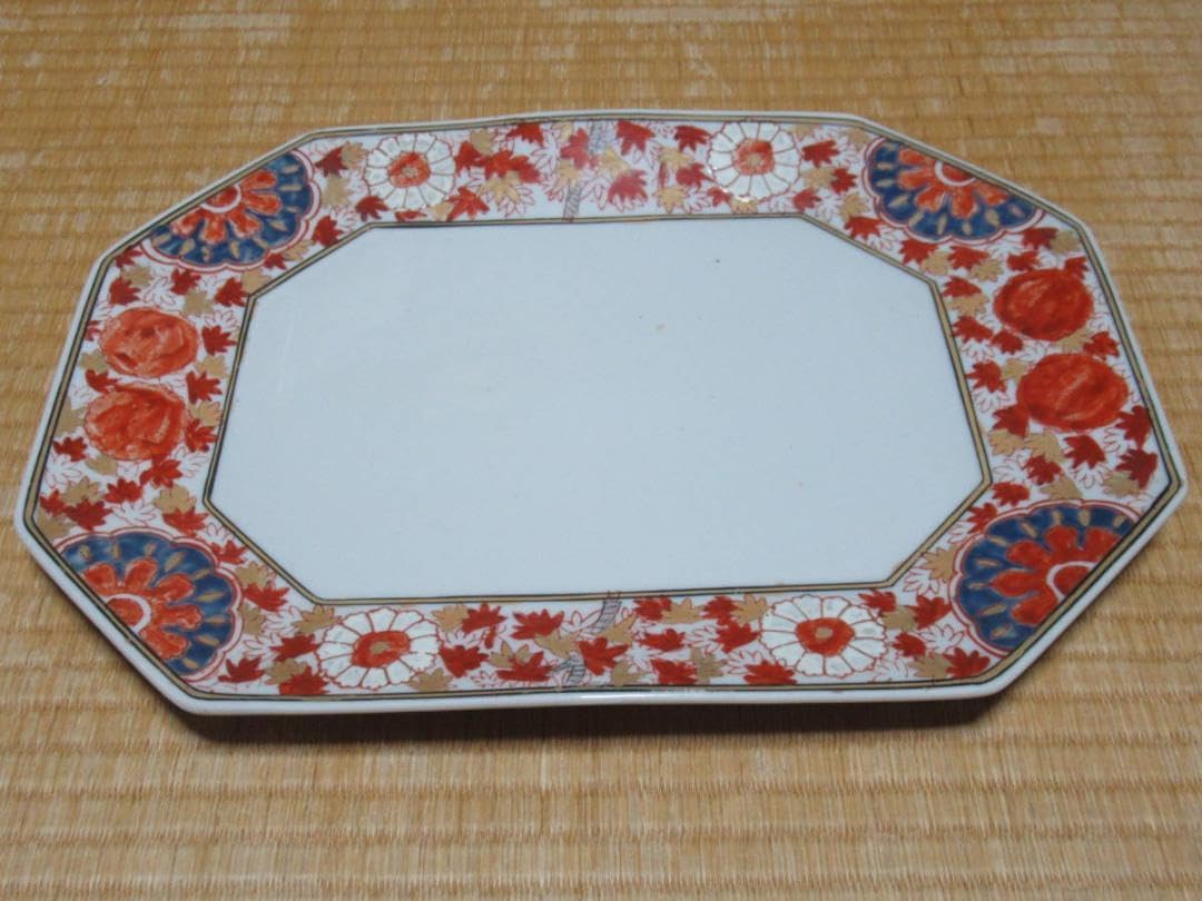 ◇極希少 江戸幕末！古伊万里 染錦(紅葉/桃/菊) 手持ち造形桃蓋付