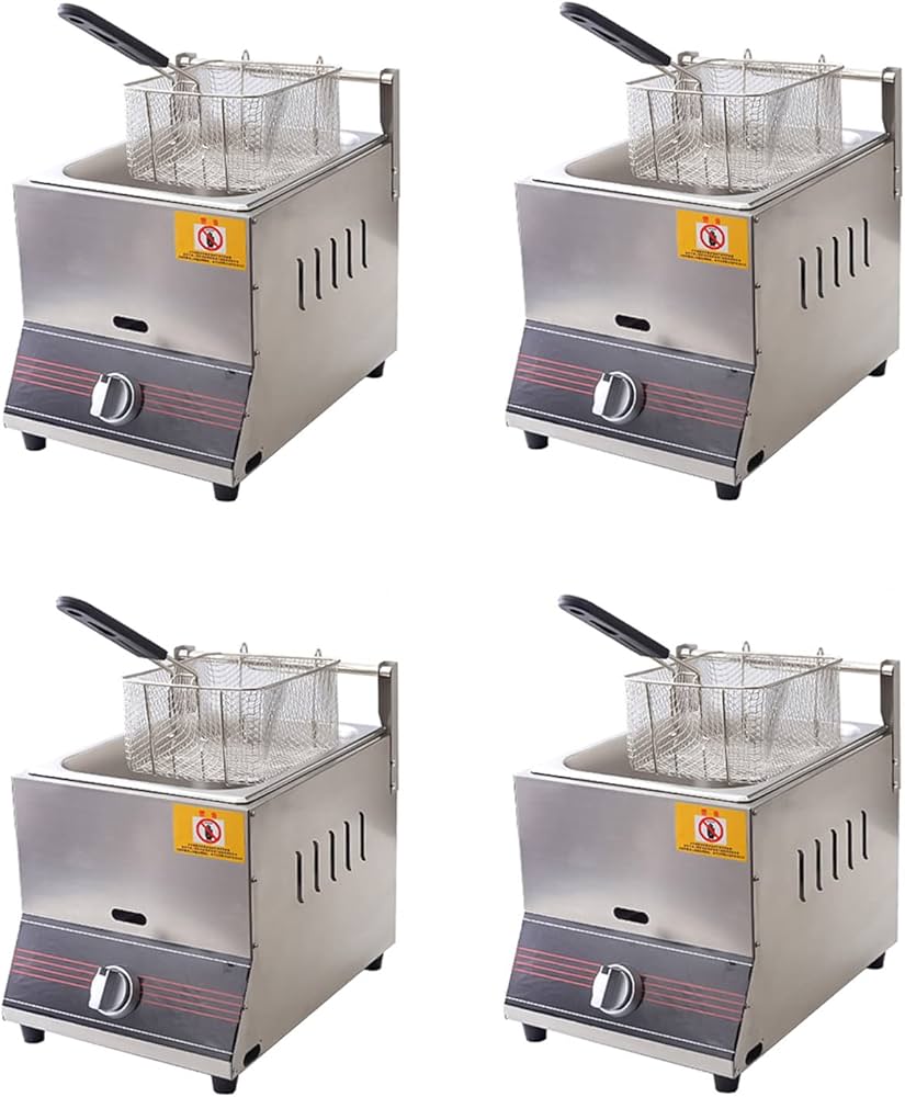 Amazon.co.jp: ガスフライヤー 1槽型 ステンレス鋼 卓上フライヤー