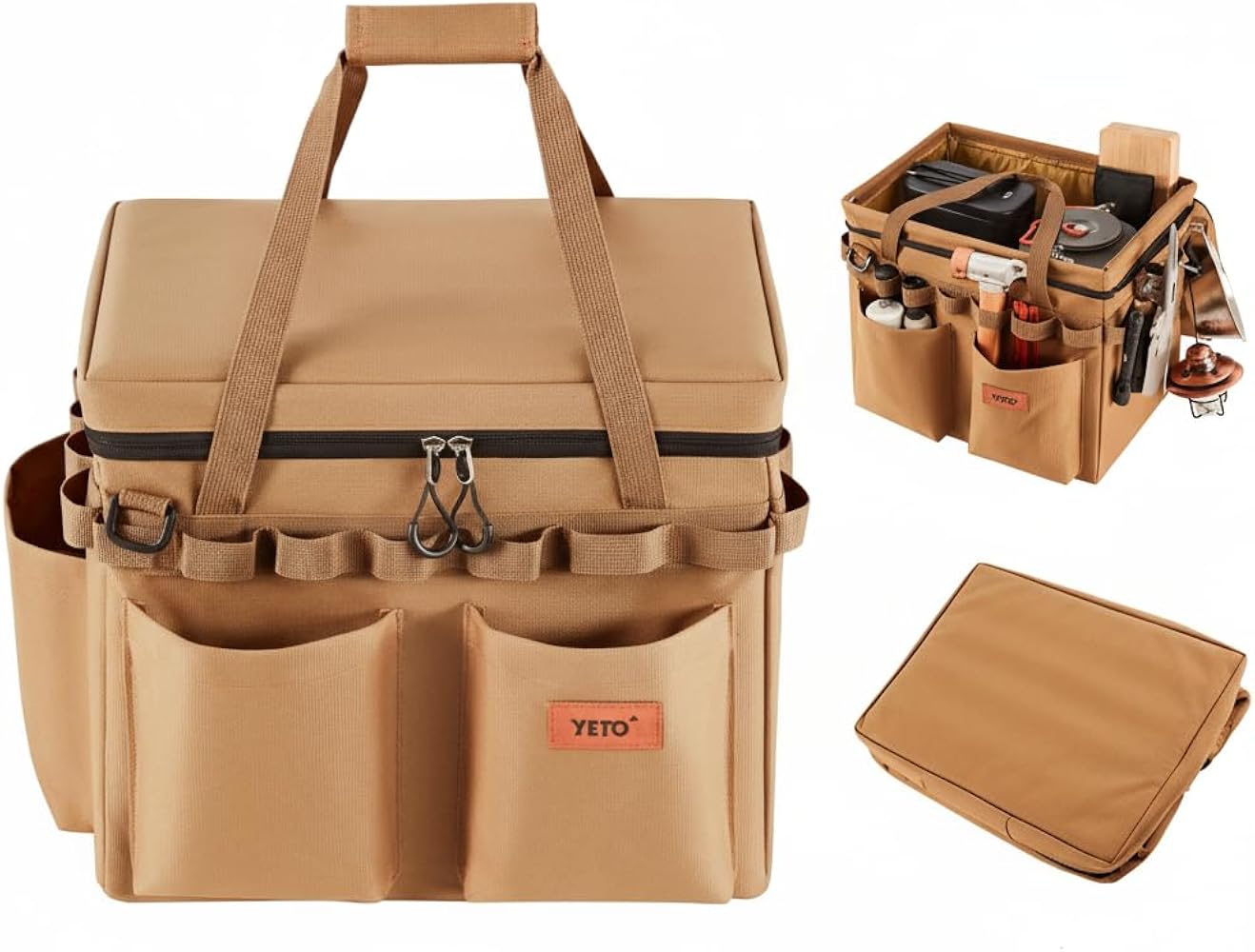 Amazon.co.jp: yETO ソフトコンテナ 30L キャンプ 防水 自立式