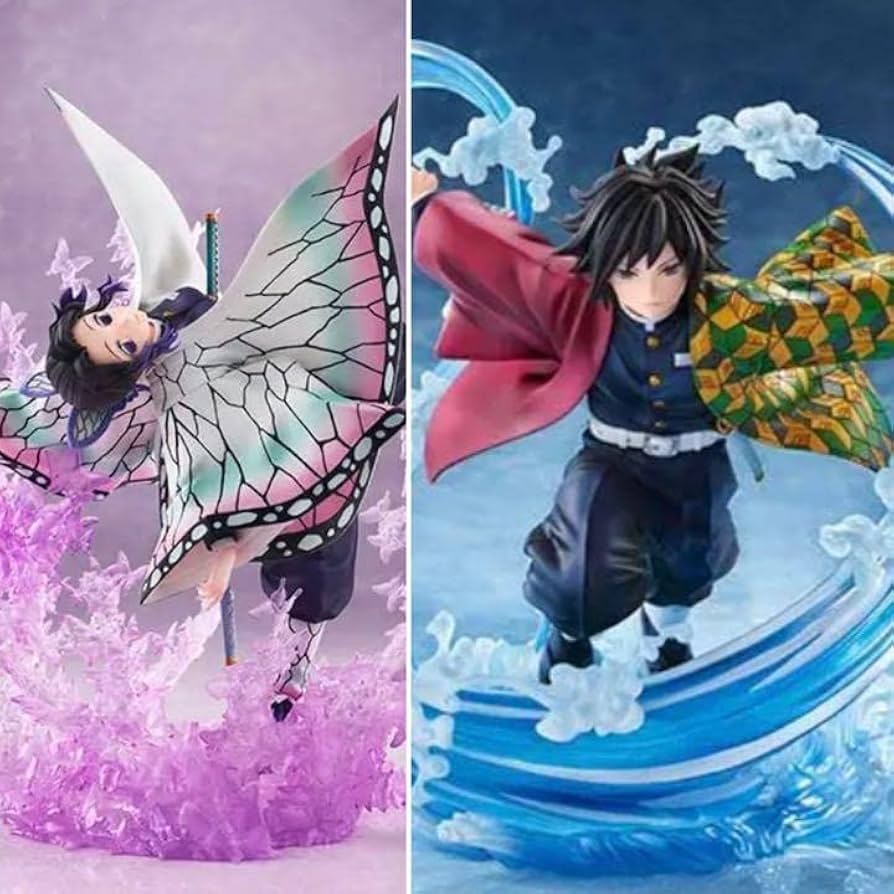 Amazon | 鬼滅 胡蝶しのぶ 冨岡義勇1/8スケールフィギュア