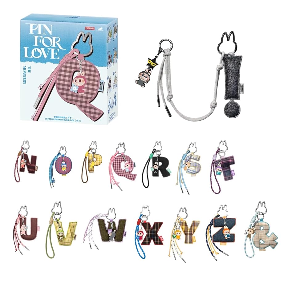 ラブブ LABUBU PIN FOR LOVE イニシャルアルファベット N〜Z 【本日