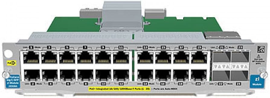 Amazon.com: HP 20-Port Gig-t PoE+/2-Port SFP+ v2 zl Module (J9536A