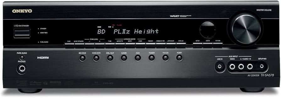 Amazon.co.jp: ONKYO 7.1ch対応AVセンター 最大出力160W×7 TX-SA578(B