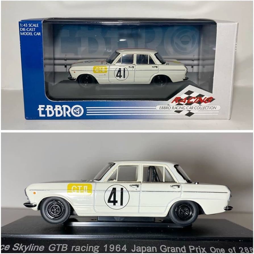 Amazon | エブロ 1/43 Prince Skyline GTB racing 1964 Japan Grand