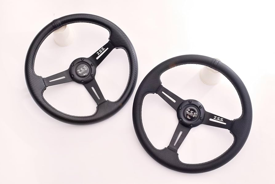 Amazon | Z.S.S. スポーツ ステアリング ハンドル 345φ 345mm セミ