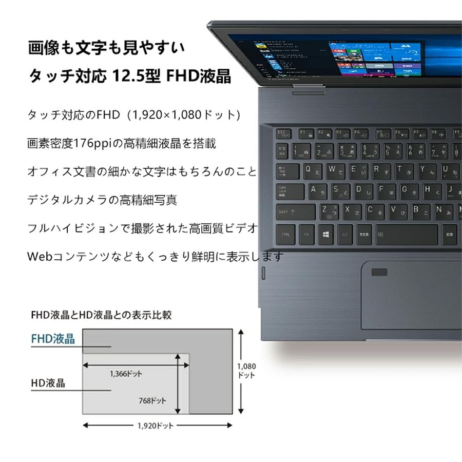 Amazon.co.jp: TOSHIBA DyanBook VC72｜12.5インチ FHD タッチパネル