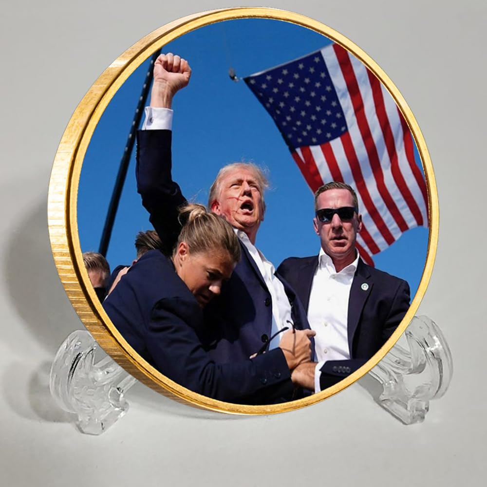 Amazon.co.jp: ドナルド・トランプ大統領 チャレンジコイン 射撃 暗殺