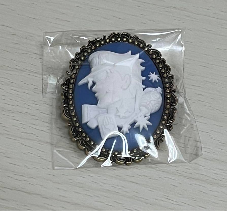 空条承太郎 ブローチ カメオ ジョジョ展 ジョジョワールド カメオ風