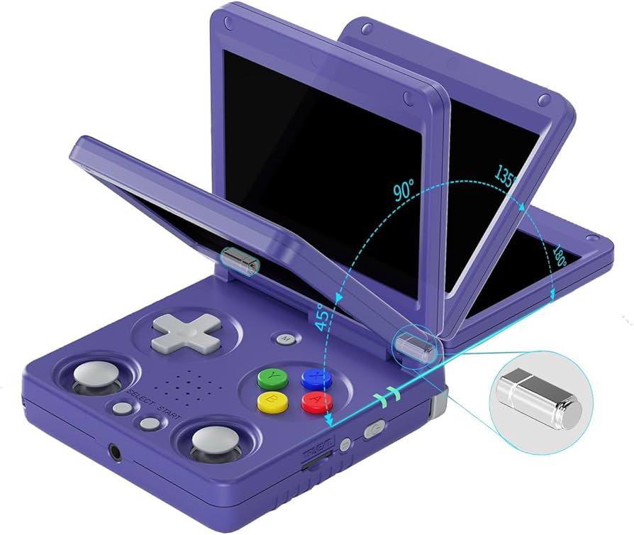 Amazon.co.jp: ANBERNIC RG34XXSP ポータブルゲーム機 折り畳み式