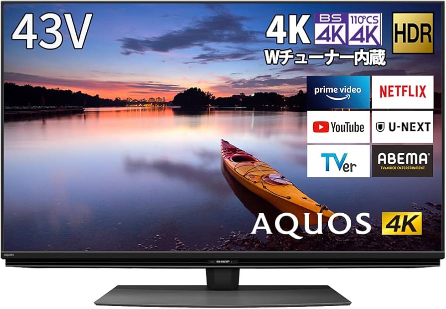 Amazon | シャープ 43V型 液晶 テレビ AQUOS 4T-C43CN1 4K チューナー