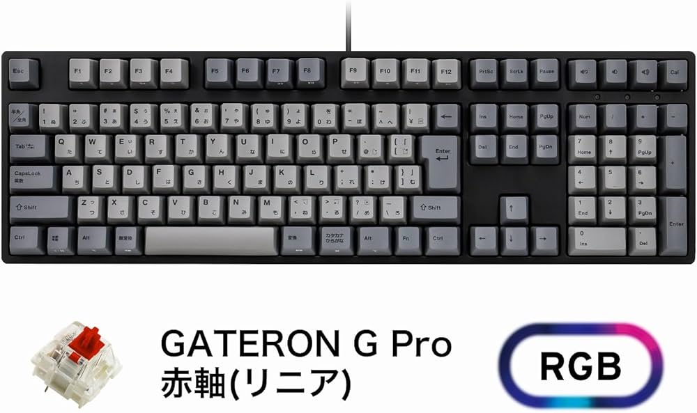 Amazon | iKBC CD108 RGB フルサイズ メカニカルキーボード 日本語配列