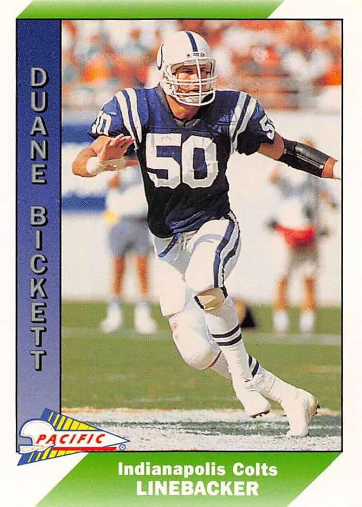 Amazon.com: 1991 Pacific Football #190 Duane Bickett Indianapolis