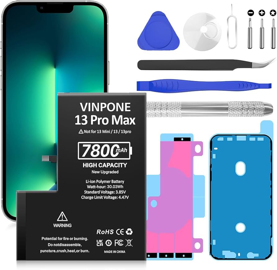 Amazon.com: SHENMZ Battery for iPhone 13 Pro Max, (2026 New