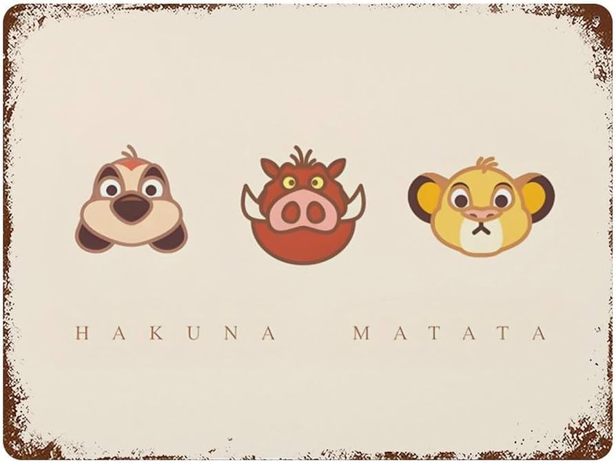 Amazon.co.jp: ライオンキング ハクナマタタ 壁掛けポスター 壁掛け