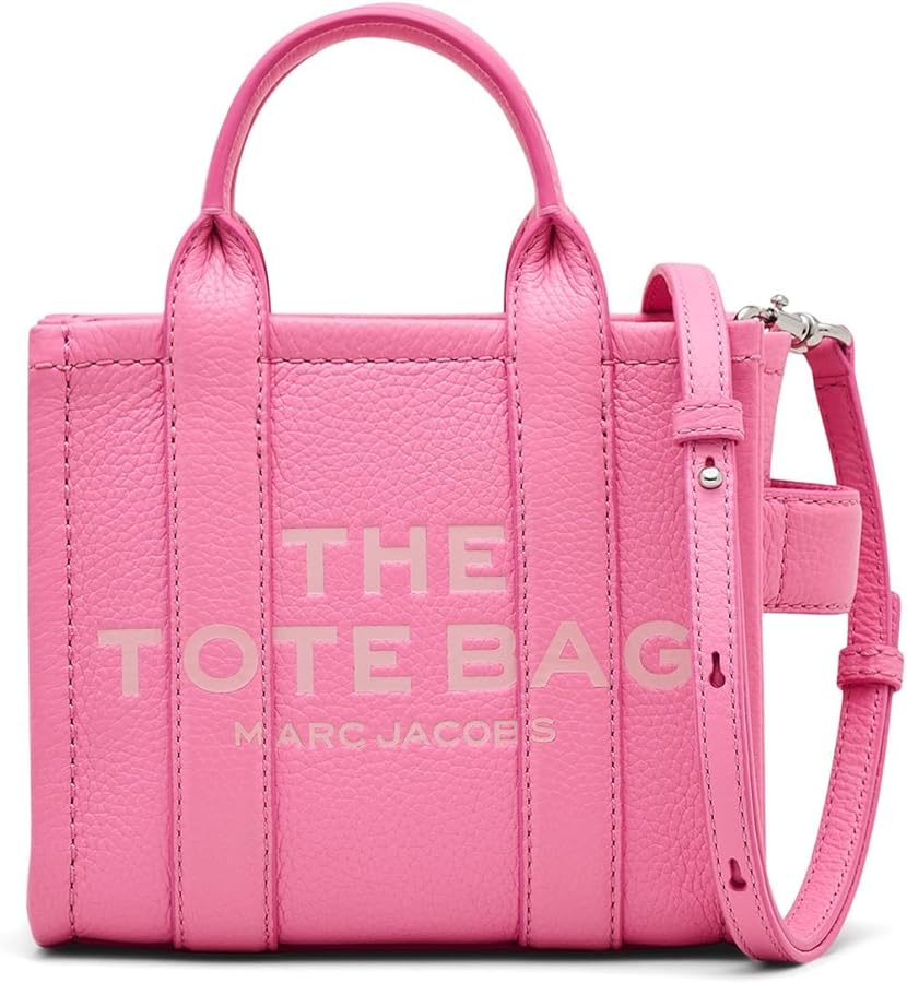Amazon.com: Marc Jacobs, Womens, The Leather Mini Tote Bag, Petal