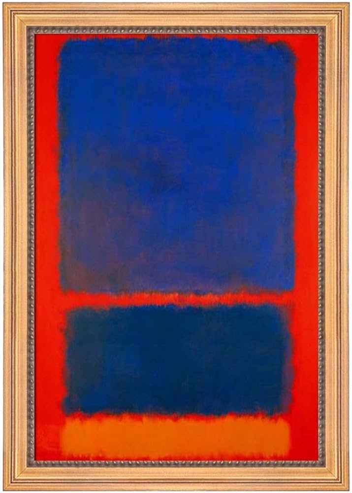 Amazon.com: Mark Rothko Blue, Orange, Red Canvas Print Home Decor