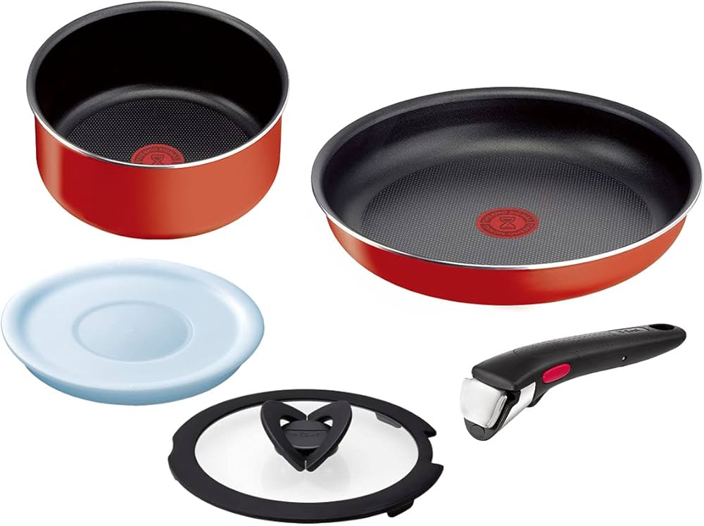 Amazon.co.jp: T-fal Ingenio Paprika Red Set 5 : Food, Beverages
