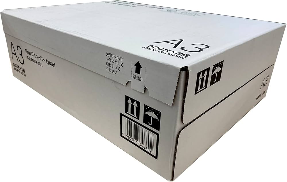 Amazon.co.jp: 大王製紙 New OAペーパータイプH A3 白色度約92% 紙厚