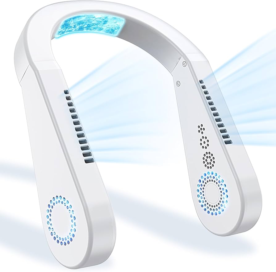 Amazon | 首掛け扇風機 ネッククーラー 【2024年新登場・瞬間冷却